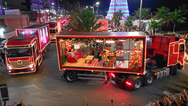 Caravana de Natal da Coca Cola - Praia Grande SP